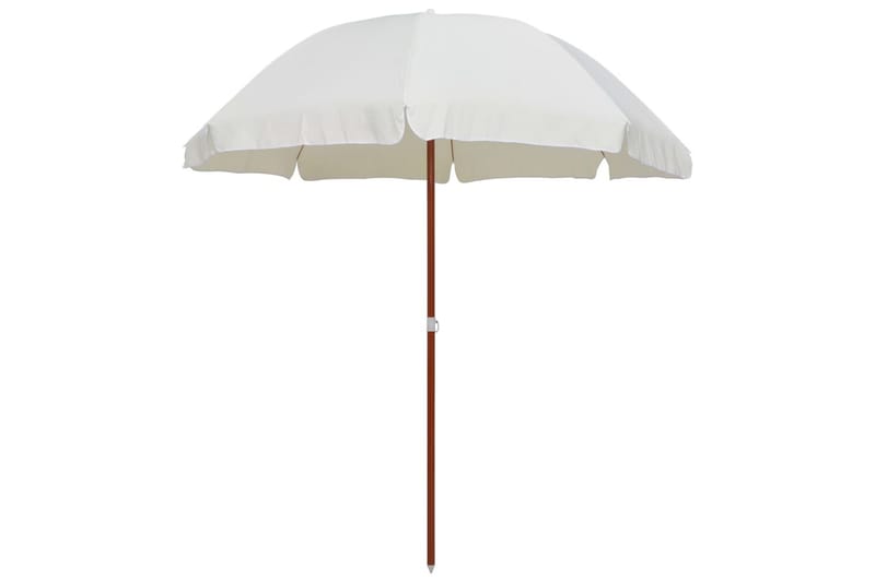 Parasol Med Stålstang 240 cm Sandfarvet - Beige - Parasoller