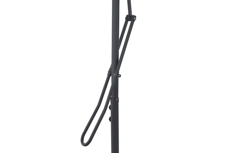 Parasol med stålstang 250x250x230 cm sort - Sort - Havemøbler - Solafskærmning - Parasoller
