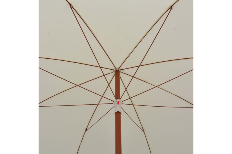 Parasol Med Stålstang 300 cm Sandfarvet - Beige - Havemøbler - Solafskærmning - Parasoller
