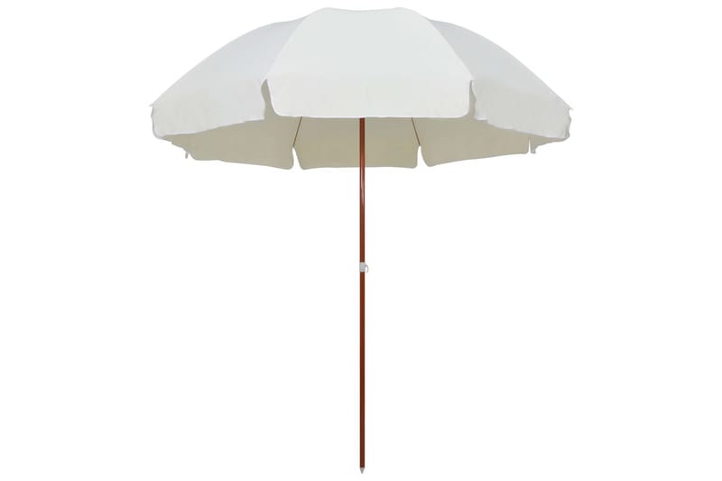 Parasol Med Stålstang 300 cm Sandfarvet - Beige - Havemøbler - Solafskærmning - Parasoller
