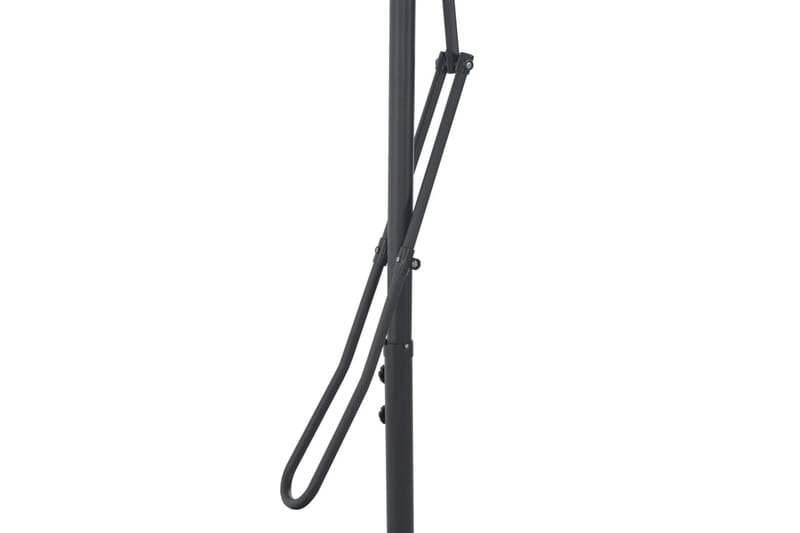 Parasol med stålstang 300x230 cm sort - Sort - Havemøbler - Solafskærmning - Parasoller