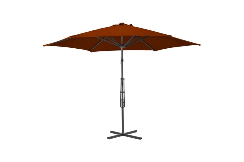 Parasol med stålstang 300x230 cm terrakottafarvet - Havemøbler - Solafskærmning - Parasoller