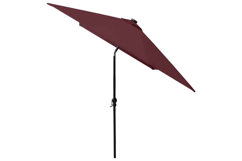 parasol med stålstang og LED-lys 2x3 m bordeaux - Havemøbler - Solafskærmning - Parasoller