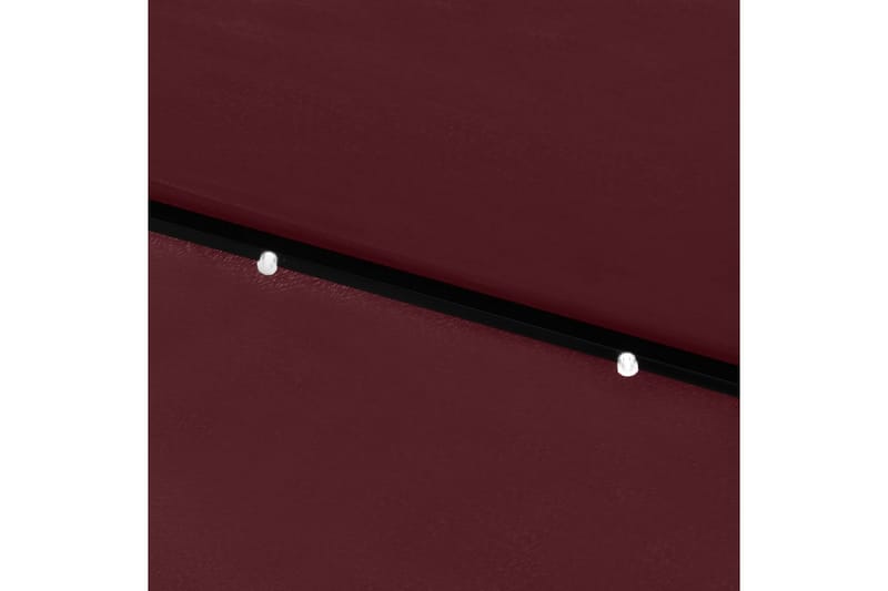 parasol med stålstang og LED-lys 2x3 m bordeaux - Havemøbler - Solafskærmning - Parasoller