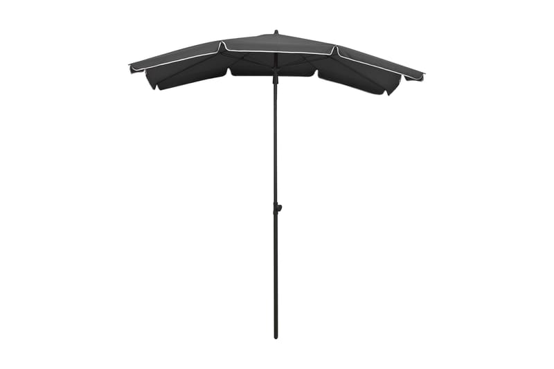 parasol med stang 200x130 cm antracitgrå - Antracit - Parasoller