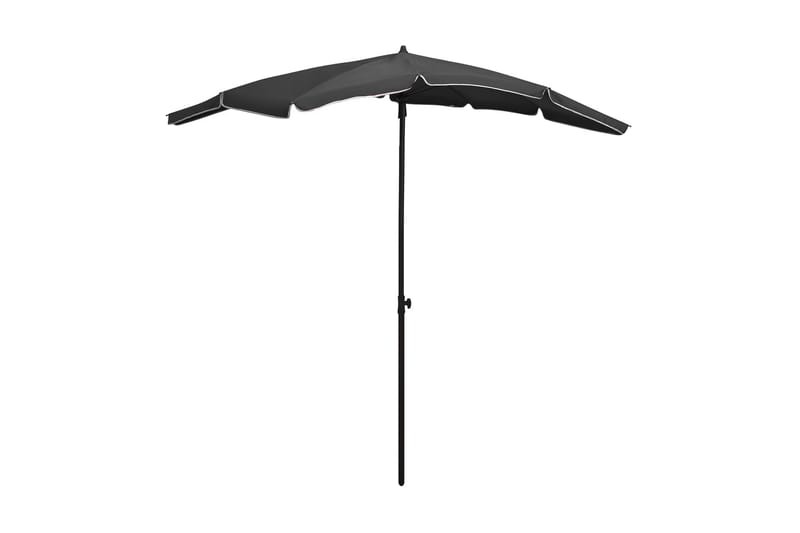 parasol med stang 200x130 cm antracitgrå - Antracit - Havemøbler - Solafskærmning - Parasoller