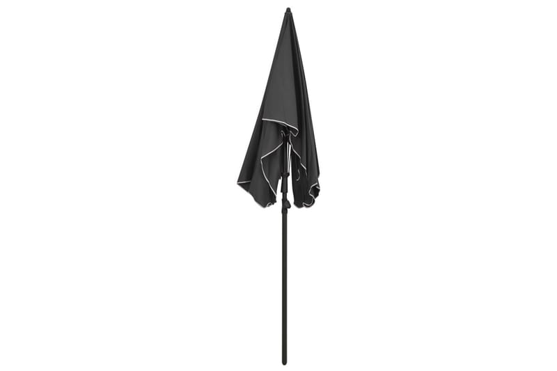 parasol med stang 200x130 cm antracitgrå - Antracit - Havemøbler - Solafskærmning - Parasoller