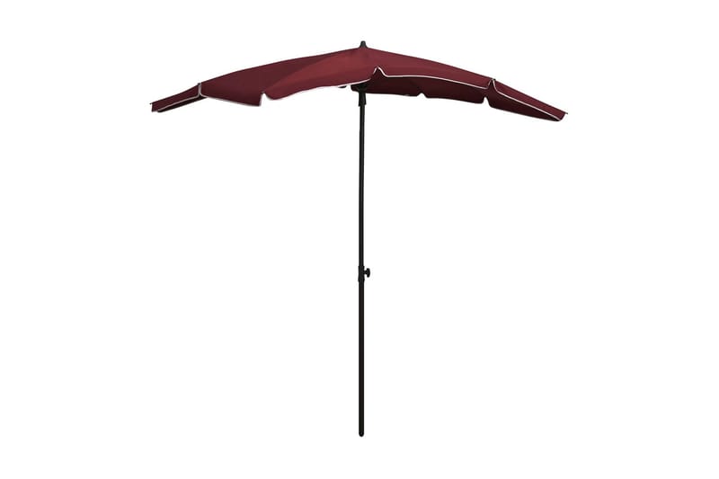 parasol med stang 200x130 cm bordeaux - Rød - Parasoller