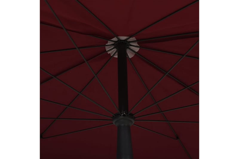 parasol med stang 200x130 cm bordeaux - Rød - Havemøbler - Solafskærmning - Parasoller
