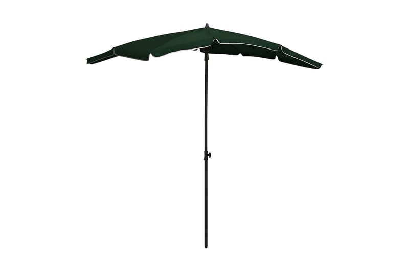 parasol med stang 200x130 cm grøn - Grøn - Havemøbler - Solafskærmning - Parasoller