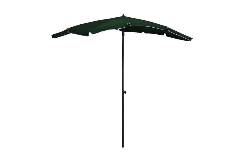 parasol med stang 200x130 cm grøn - Grøn - Parasoller
