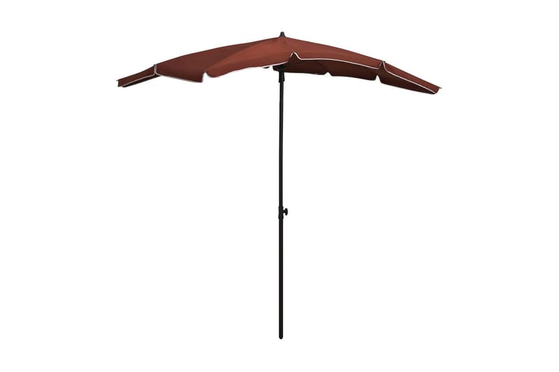 parasol med stang 200x130 cm terrakotta - Orange - Havemøbler - Solafskærmning - Parasoller