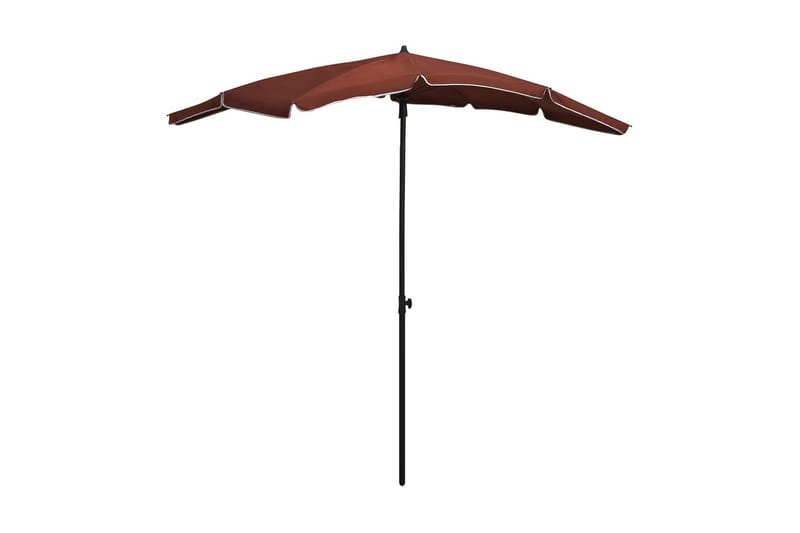 parasol med stang 200x130 cm terrakotta - Orange - Parasoller