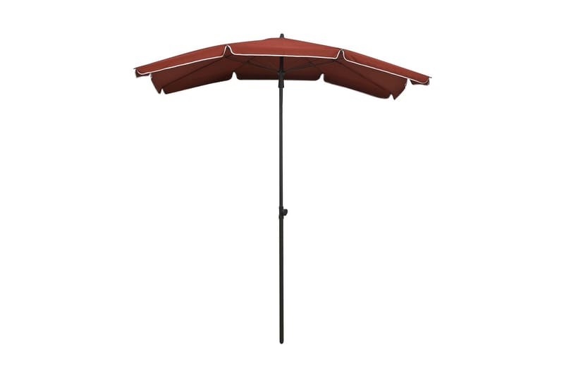 parasol med stang 200x130 cm terrakotta - Orange - Havemøbler - Solafskærmning - Parasoller