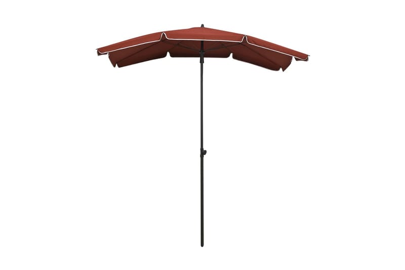 parasol med stang 200x130 cm terrakotta - Orange - Parasoller