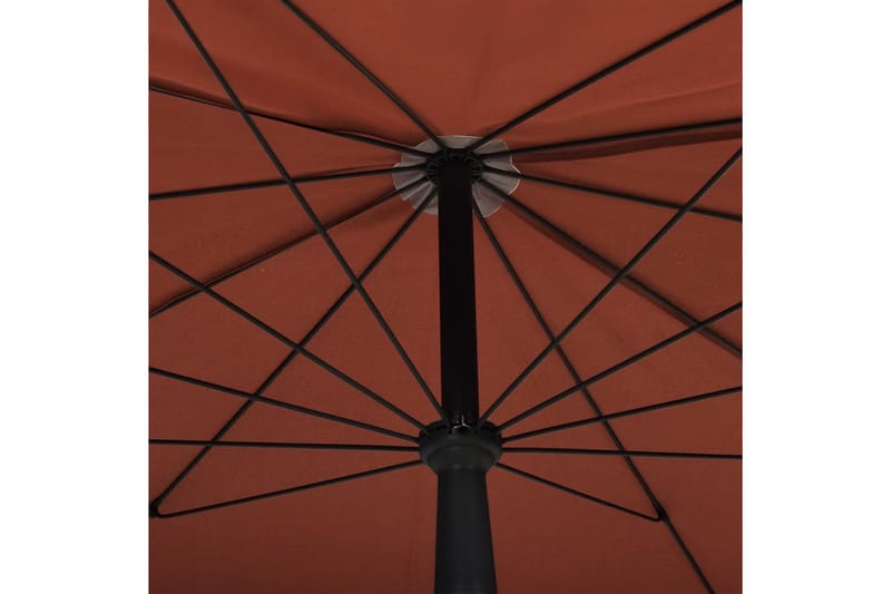 parasol med stang 200x130 cm terrakotta - Orange - Parasoller