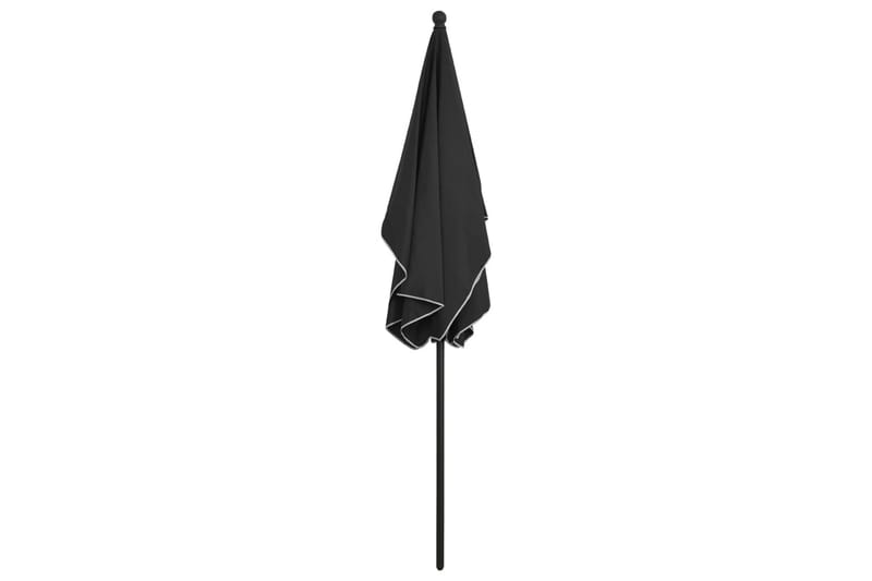 parasol med stang 210x140 cm antracitgrå - Antracit - Parasoller