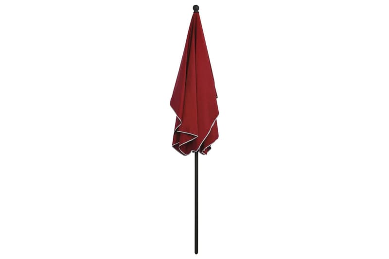 parasol med stang 210x140 cm bordeauxfarvet - Rød - Parasoller