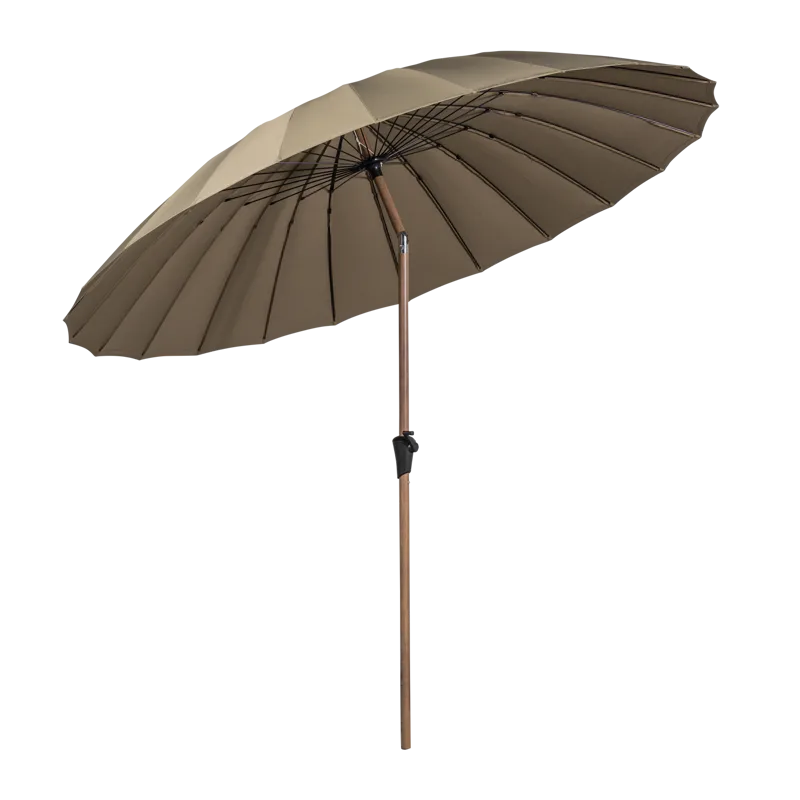 Parasol Monica 280 cm udendørs, Sand/Grøn