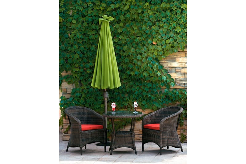 Parasol SHANGHAI D213m med vævet aluminiumsben - Havemøbler - Solafskærmning - Parasoller