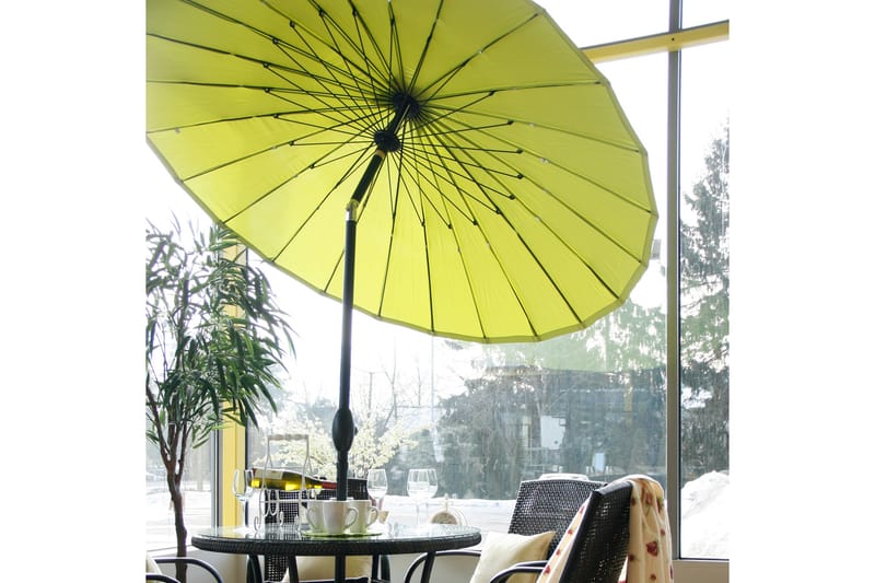 Parasol SHANGHAI D213m med vævet aluminiumsben - Parasoller