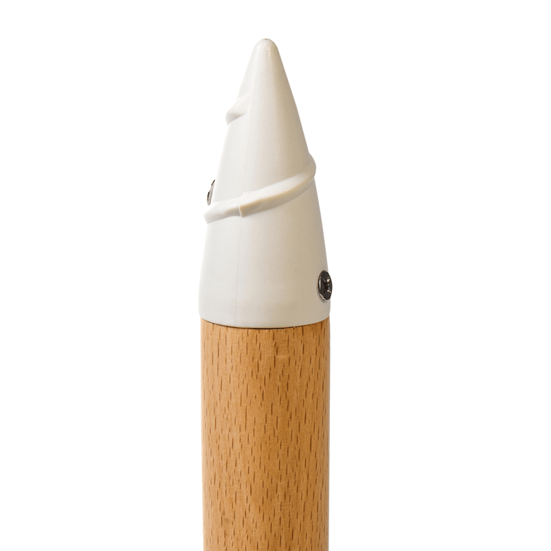 Parasol udendørs 155 cm Mondello - hvid/orange - Havemøbler - Solafskærmning - Parasoller - Strandparasol