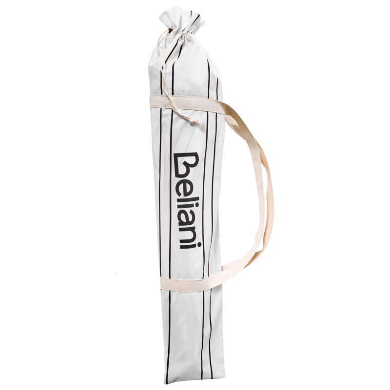 Parasol udendørs 155 cm Mondello - hvid/sort - Havemøbler - Solafskærmning - Parasoller - Strandparasol