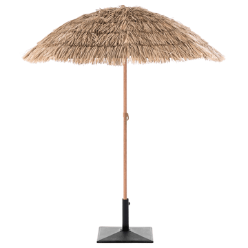 Parasol udendørs 175 cm Civetta - naturlig/brun - Havemøbler - Solafskærmning - Parasoller - Balkonparasol