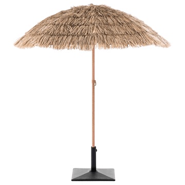 Parasol udendørs 175 cm Civetta - naturlig/brun - Havemøbler - Solafskærmning - Parasoller - Balkonparasol