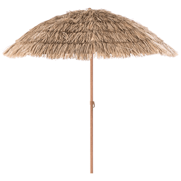 Parasol udendørs 175 cm Civetta - naturlig/brun - Havemøbler - Solafskærmning - Parasoller - Balkonparasol