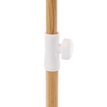 Parasol udendørs 232 cm Sestriere - beige/hvid/brun - Havemøbler - Solafskærmning - Parasoller - Balkonparasol