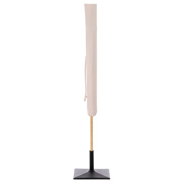 Parasol udendørs 232 cm Sestriere - beige/hvid/brun - Havemøbler - Solafskærmning - Parasoller - Balkonparasol
