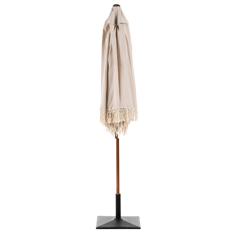 Parasol udendørs 258 cm Murasa - beige/brun - Havemøbler - Solafskærmning - Parasoller - Balkonparasol