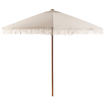 Parasol udendørs 258 cm Murasa - beige/brun - Havemøbler - Solafskærmning - Parasoller - Balkonparasol