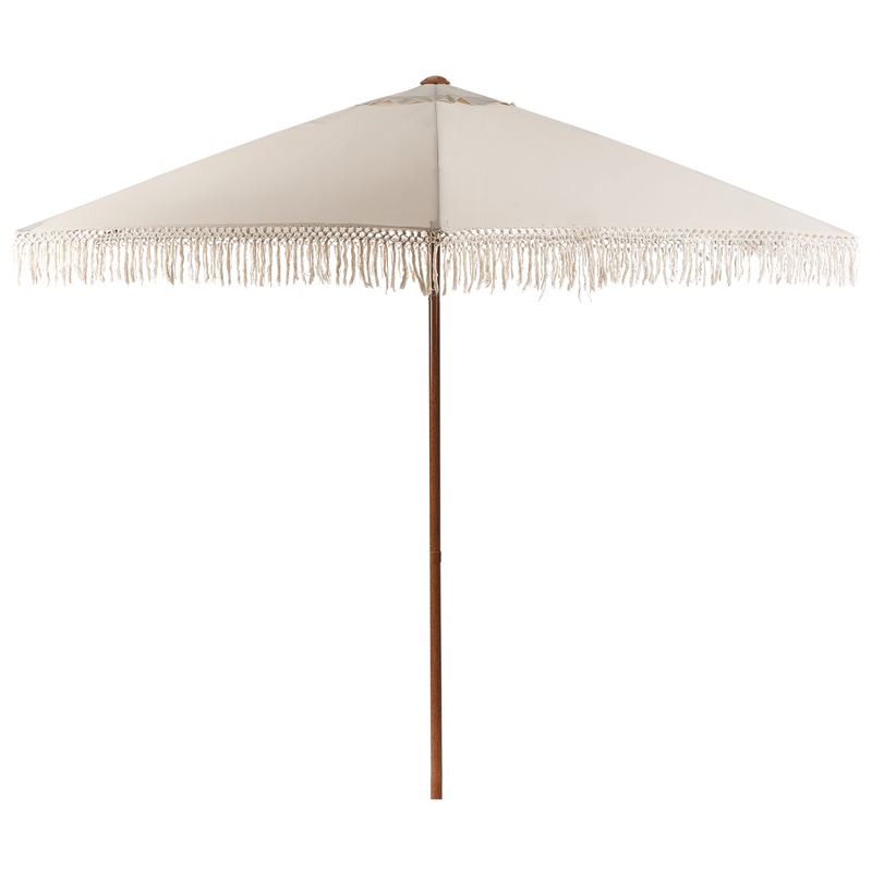 Parasol udendørs 258 cm Murasa, beige/brun
