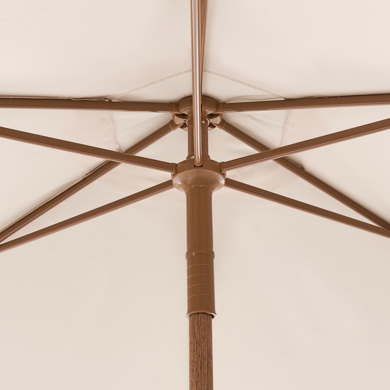 Parasol udendørs 258 cm Murasa - beige/brun - Havemøbler - Solafskærmning - Parasoller - Balkonparasol