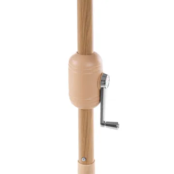 Parasol udendørs 270 cm Isolotto - beige/brun/sort - Havemøbler - Solafskærmning - Parasoller - Balkonparasol