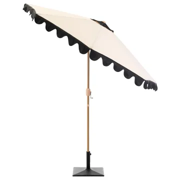 Parasol udendørs 270 cm Isolotto - beige/brun/sort - Havemøbler - Solafskærmning - Parasoller - Balkonparasol