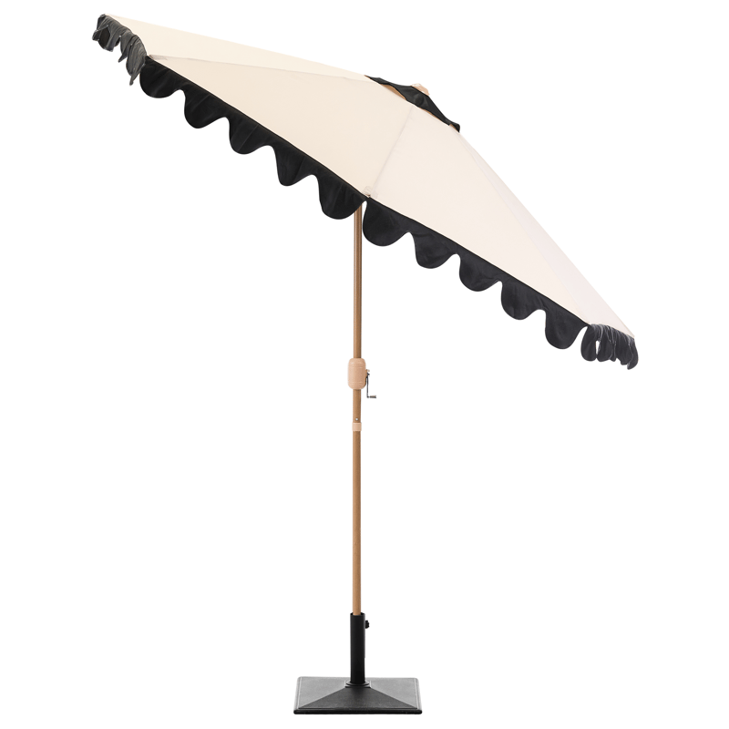 Parasol udendørs 270 cm Isolotto - beige/brun/sort - Havemøbler - Solafskærmning - Parasoller - Balkonparasol