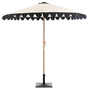 Parasol udendørs 270 cm Isolotto - beige/brun/sort - Havemøbler - Solafskærmning - Parasoller - Balkonparasol
