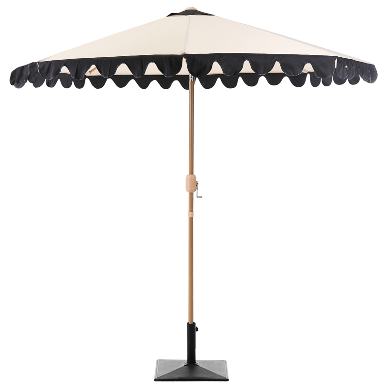 Parasol udendørs 270 cm Isolotto - beige/brun/sort - Havemøbler - Solafskærmning - Parasoller - Balkonparasol
