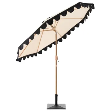 Parasol udendørs 270 cm Isolotto - beige/brun/sort - Havemøbler - Solafskærmning - Parasoller - Balkonparasol