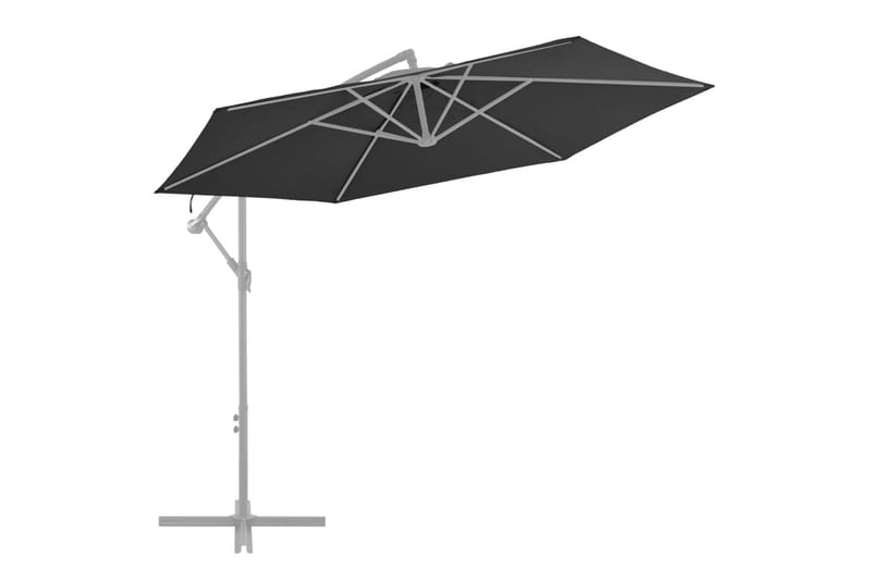 parasoldug til hængeparasol 300 cm sort - Parasoller
