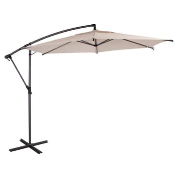 Parasolf HOME4YOU Malta 3 m Beige - beige - Havemøbler - Solafskærmning - Parasoller - Hængeparasol