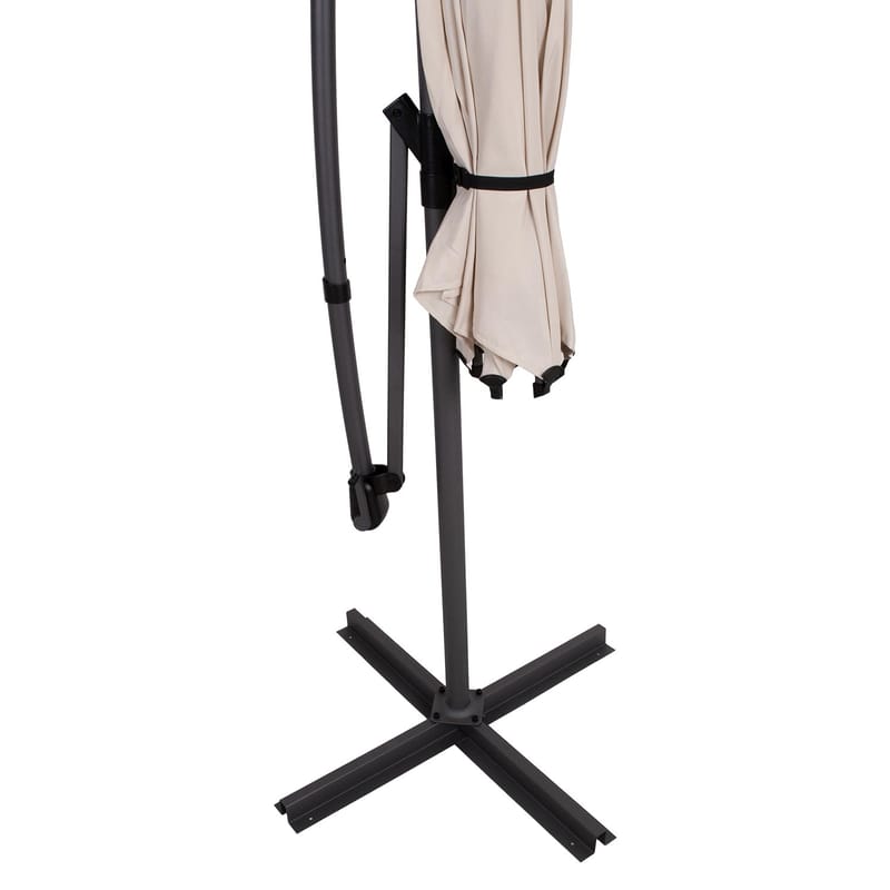 Parasolf HOME4YOU Malta 3 m Beige - beige - Havemøbler - Solafskærmning - Parasoller - Hængeparasol