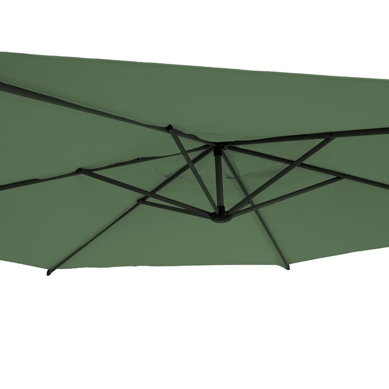 Parasolf HOME4YOU Malta 3 m Grøn - grøn - Havemøbler - Solafskærmning - Parasoller - Hængeparasol