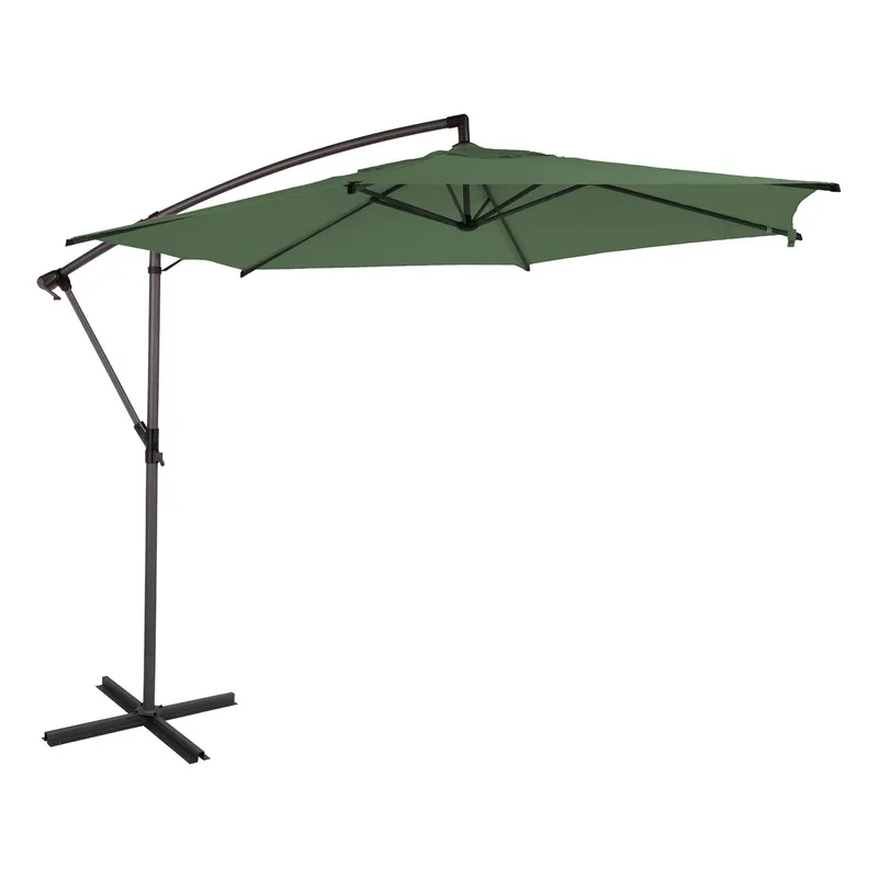 Parasolf HOME4YOU Malta 3 m Grøn - grøn - Havemøbler - Solafskærmning - Parasoller - Hængeparasol