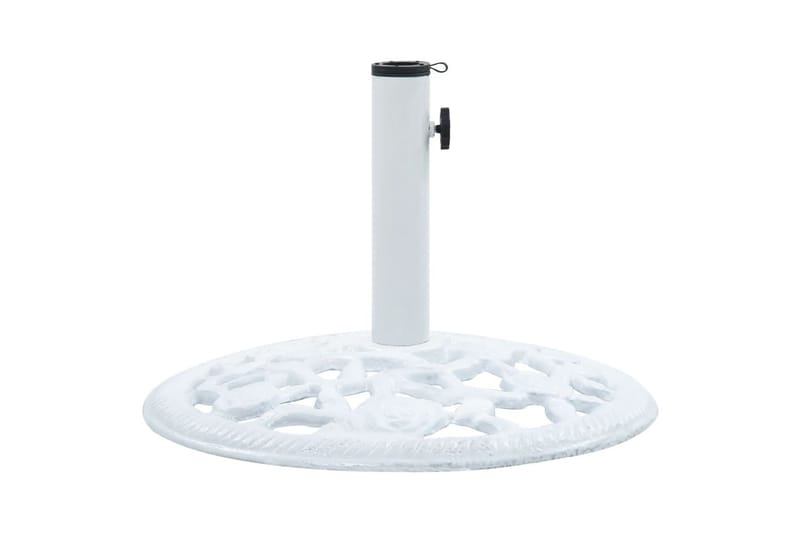 parasolfod 12 kg 48 cm støbejern hvid - Hvid - Havemøbler - Solafskærmning - Parasoller