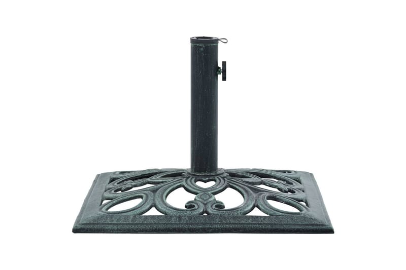 parasolfod 12 kg 49 cm støbejern grøn - Grøn - Havemøbler - Solafskærmning - Parasoller
