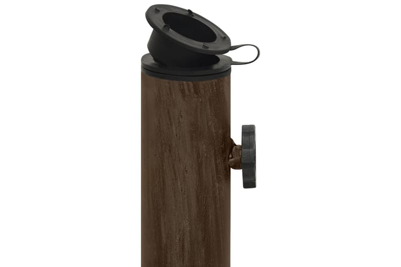 parasolfod 40x40x32 cm støbejern bronzefarvet - Brun - Havemøbler - Solafskærmning - Parasoller - Parasolfod